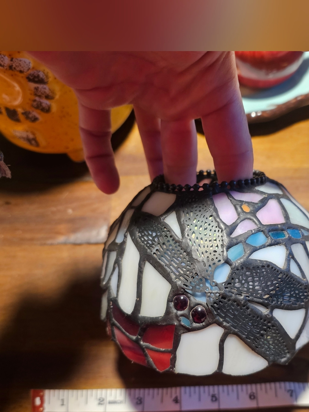 Stained Glass Dragonfly Tiffany Style Lamp Shade